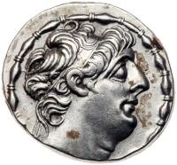 Seleukid Kingdom. Antiochos IX Philopator. Silver Tetradrachm (15.71 g), 114/3-9