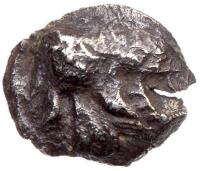 Judaea. Persian Period. Philistia, Gaza. Silver Obol (0.56 g), ca. mid 5th century -333 BC.