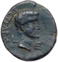 Judaea, Herodian Kingdom. Herod Philip, &Atilde;&dagger;24 (8.12 g), 4 BCE-34 CE.