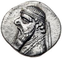 Parthian Kingdom. Mithradates II. Silver Drachm (3.97 g), ca. 123-88 BC