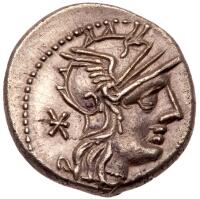 Numerius Fabius Pictor, moneyer. AR Denarius minted at Rome, c. 126 BC