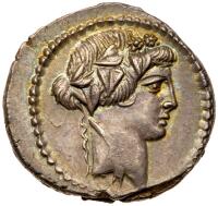 C. Vibius Varus, moneyer. AR Denarius minted at Rome, c. 42 BC