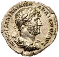 Hadrian, AD 117-138. AR Denarius minted at Rome, AD 119-122