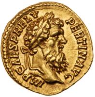 Pertinax. Gold Aureus (7.26 g), AD 193