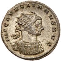 Aurelian, AD 270-275. Silvered (about 50% intact) Antoninianus minted at Serdica (now Sofia, Bulgaria)
