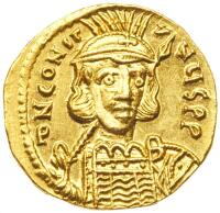 Constantine IV, 668-685. Gold Solidus (4.42 g) minted at Constantinople