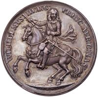 Great Britain.Charles II (1660-1685). Silver Medal, 1672