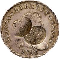 Great Britain. Countermarked 1799 U.S. Dollar, (Circa 1812-1820)