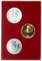 Israel. Set: Gold 500 Lirot and Two Silver 25 Lirot, 1974