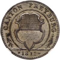 Switzerland: Freiburg. Batzen, 1811