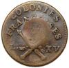 1767. French Colonies Sou, Counterstamped - 2