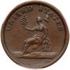 1783 Washington token. Large military bust - 2