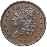 1834 Classic Head Half Cents