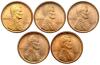 1909. VDB. 5-piece lot of BU Gems