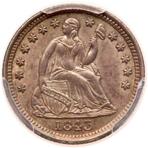 1843 Liberty Seated H10C