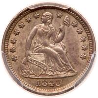 1843 Liberty Seated H10C