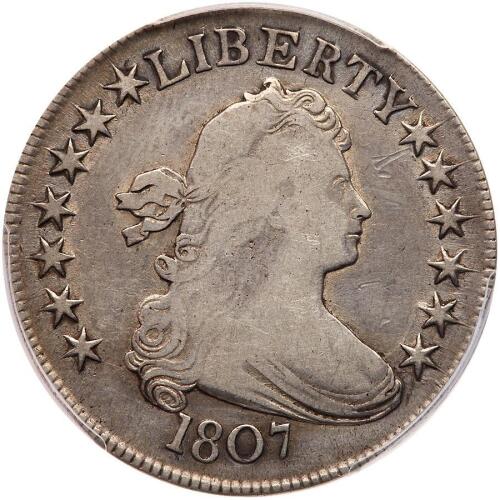 1807. Draped Bust. O-108, Rarity-3.