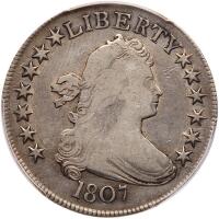1807. Draped Bust. O-108, Rarity-3.