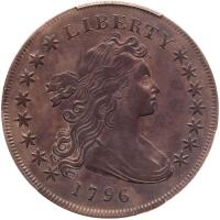 1796. Small date, large letters. BB-61,B-4, Rarity-3.