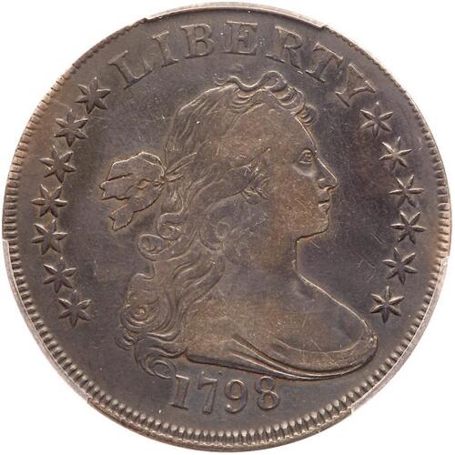 1798. Large eagle, 5 lines, knob 9. B-6; BB-96