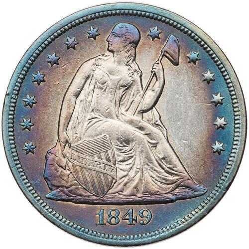 1849 Liberty Seated $1