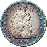 1849 Liberty Seated $1