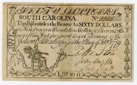 South Carolina. Feb. 8, 1779. $60.00