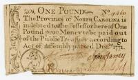 North Carolina. Dec. 1771. One Pound