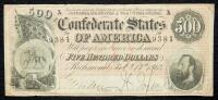 1864 T64. $500 Note