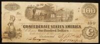1862. $100. Issued at Houston, TX