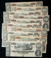 Lot of 10 T68 1864 $10 Notes