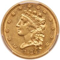 1834 $2.50 Classic Head