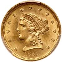 1852 $2.50 Liberty