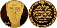 Magnificent 3rd Arthur Rubinstein International Piano Master Competition Gold State Medal. PCGS graded PF64 Deep Cameo