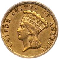 1854 $3 Gold