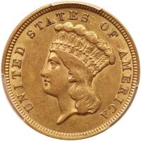 1854 $3 Gold