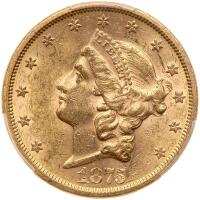 1875-S $20 Liberty
