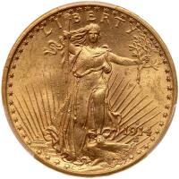 1914-S $20 St. Gaudens