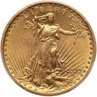 1922 $20 St. Gaudens
