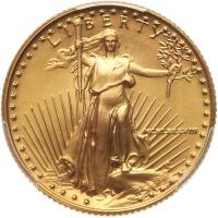 1988 $10 &Acirc;&frac14; oz Gold Eagle