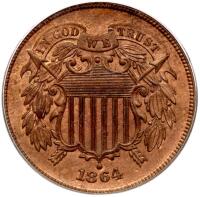 1864 2C. Lg Motto