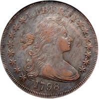 1798. Small eagle, 15 stars on obverse. B-2; BB-81