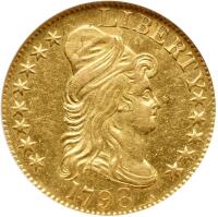 1798 Fourteen Star Reverse. BD-3, Rarity-5.