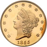 1855. Kellogg & Co. $50 S.S. Central America Restrike
