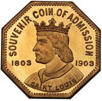 1904. MO HK-306. Louisiana Purchase Admission So-Called Dollar