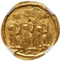 Heraclius. Gold Solidus (4.50 g), 610-641