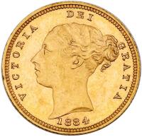 Australia. Half Sovereign, 1884-M
