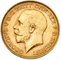 Australia. Half Sovereign, 1918-P