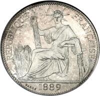 French Indochina. Proof 20 Cents, 1889-A