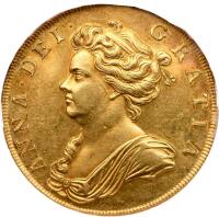 Great Britain. Five Guineas, 1706